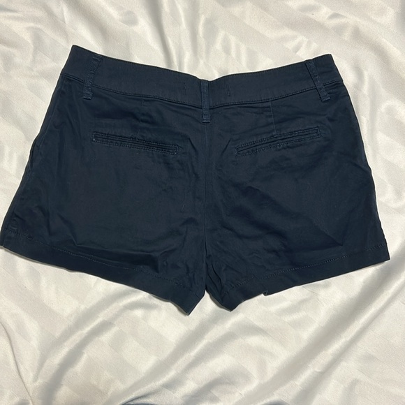 Abercrombie & Fitch navy blue chino shorts - Picture 2 of 2